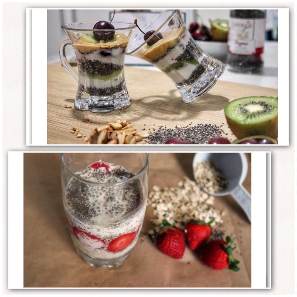 Ramadan series- Souhour ideas in collaboration with Mintbasil-1: Overnight oatmeal and chia pudding,